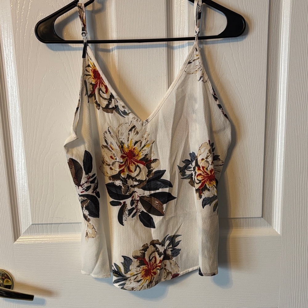 Floral Spaghetti Strap Blouse